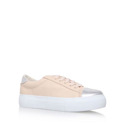 Miss KG Natural 'Loco' flat lace up sneakers